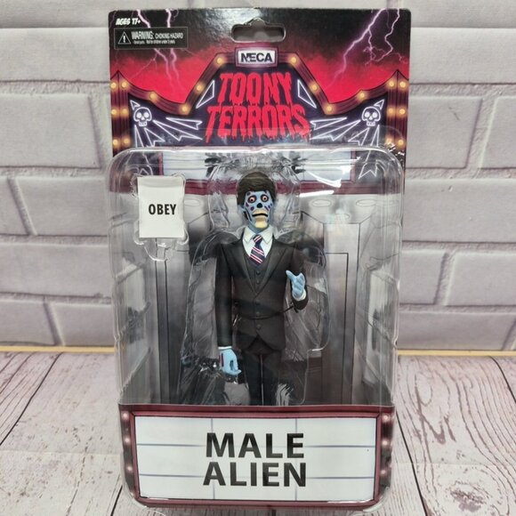 Neca Other - NECA TOONY TERRORS MALE ALIEN THEY LIVE ACTION FIGURE BRAND NEW